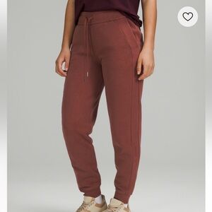 lululemon athletica light heather gray scuba high rise jogger